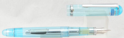 Pilot Crystal Blue /& Chrome Demonstrator Fountain Pen New