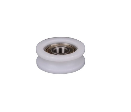 8*30*11mm Nylon Plastic Embedded 608 U Groove Ball Bearing Guide Pulley XS