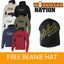 Snickers 2815 Work Logo Hoodie Sweatshirt Size XS-3XL FREE BEANIE HAT