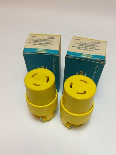 Details about  / LOT OF 2 PASS AND SEYMOUR 30A TURNLOCK PLUG 3333 NIB