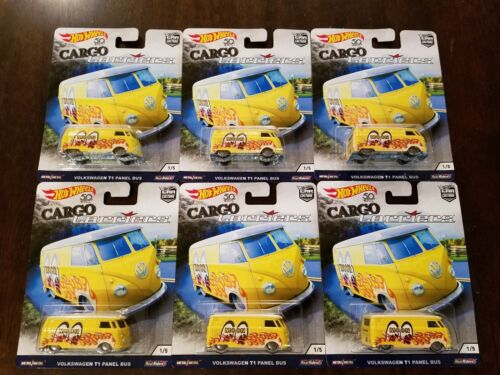 Lot of 6 Hot Wheels 2018 Car Culture Cargo Carriers Volkswagen T1 Panel Bus