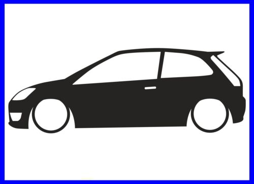Fiesta MK6 Silhouette Autocollant Sticker