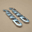 2xMetal Chrome AWD Letters Badge Trunk Fender Silver Car Emblem Sticker Decal