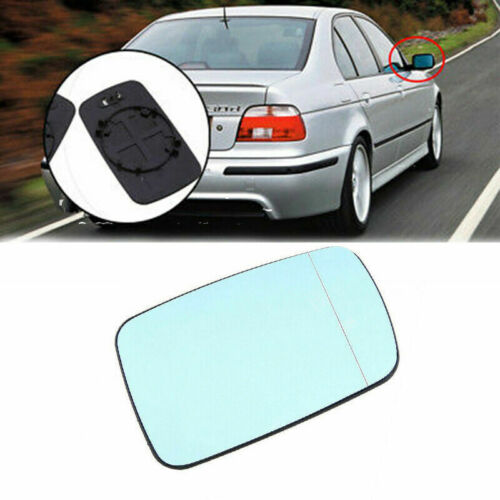 Blue Right Side Rear Mirror Glass Heated For BMW E46 325Ci 330Ci Coupe 1999-2006 