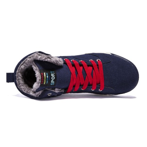 Men Winter Shoes Snow Boots Fashion Outdoor Plush Thermal Fur Lined Trainer Size