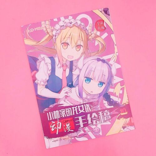 Miss Kobayashi's Dragon Maid Anime Manga Art Illustrations Colouring Pack Kanna 