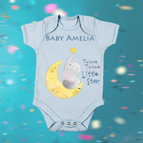 Personalised Name Word Baby Vest Grow Bodysuit Personalised Gift Any Name IMAGE