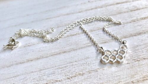 18K Gold Plated/Silver Plated Honeycomb Necklace 