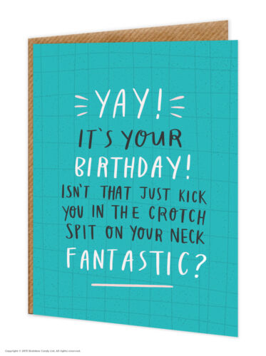 Funny Birthday Greeting Cards Witty Comedy Humour Amusing Novelty Cheeky joke 
