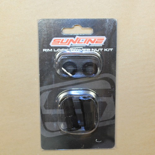 Sunline Rim Lock Tower Nut Kit Black Universal