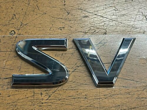 PATHFINDER XTERRA FRONTIER NEW OEM NISSAN CHROME REAR /"SV/" EMBLEM