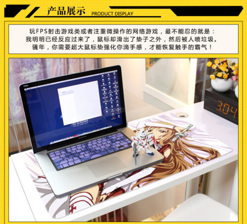 Inuyasha Anime Sesshoumaru Game Mouse Pad Playmat Musepad Desk Mat 40x70cm #19