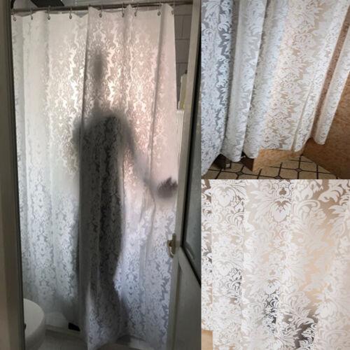 Waterproof Bathroom Shower Curtain with Hooks PEVA Waterproof Home Decor Modern