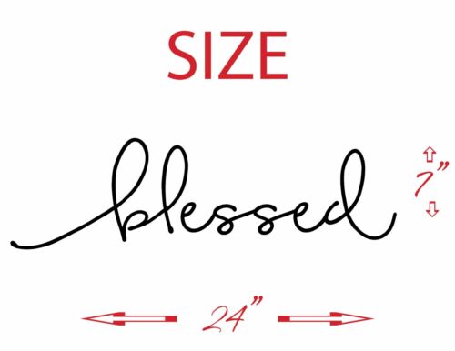 wall vinyl sticker home decor inspirational art FREE SHIPPING !!! BLESSED