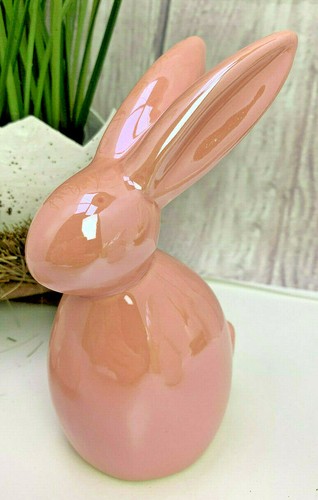 Deko Hase Osterhase Perlmutt 4 Farben Keramik H16cm Ostern Osternest Dekoration