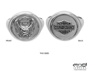 HARLEY DAVIDSON MEN/'S REVERSIBLE RING 11