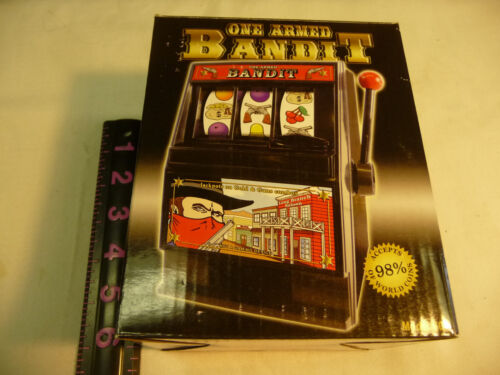One Armed Bandit Slot Machine Bank--New In The Box