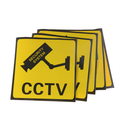1pc CCTV Security System Camera Sign Waterproof Warning Sticker SIHH4 