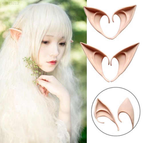 552E 1Pair Costume Ear Elf Tips Cosplay Accessories Tool Gadget Party Supply