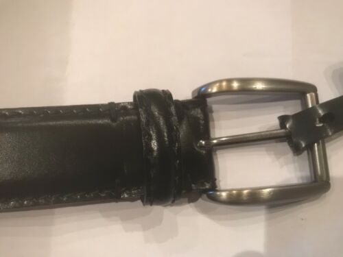 91.5-97cm X 3cm.NEW L 36-38” NEW next Signature Italian  black leather belt