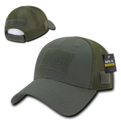 1 Dozen Mesh Constructed Military Tactical Hats Caps With Front Patch Wholesale