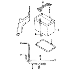 NISSAN 2411088G00 GENUINE OEM POSITIVE CABLE