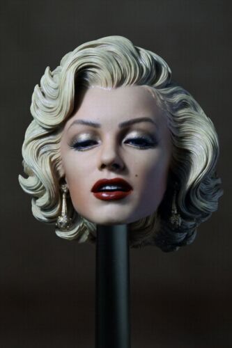 1//6 Blondes Hair 1953 Marilyn Monroe Head Carving Model Fit 12/" Female Figure