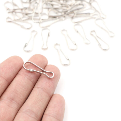 20pcs Metal Lanyard Snap Spring Clips Hooks Findings DIY Length 2.5cm`US P1