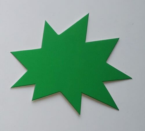 Sterne 6,2x7,5 cm Preisschilder aus Karton 380g//qm Werbesymbol  deko neon