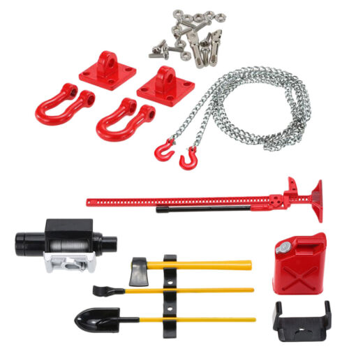 1//10 RC Car Model Tools Winch Tow Chain Trailer Winch Jack for Axial SCX10