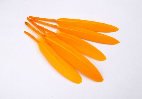 orange x20 plumes jaune bricolage et création de bijoux 