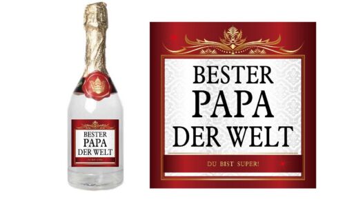 Bester Papa Geburtstag Aufkleber Sektflasche Flaschenetikett Sticker Weinflasche 