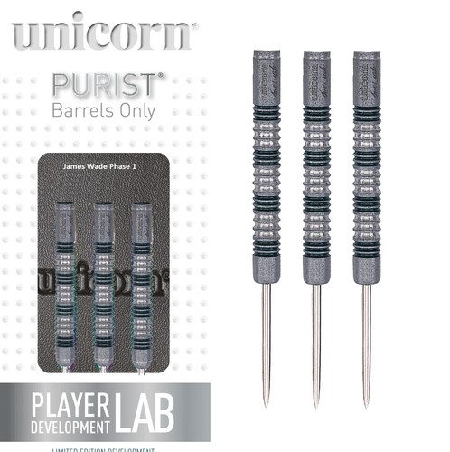 Original Phase 1 Version James Wade Purist Tungsten Steel Tip Darts by Unicorn