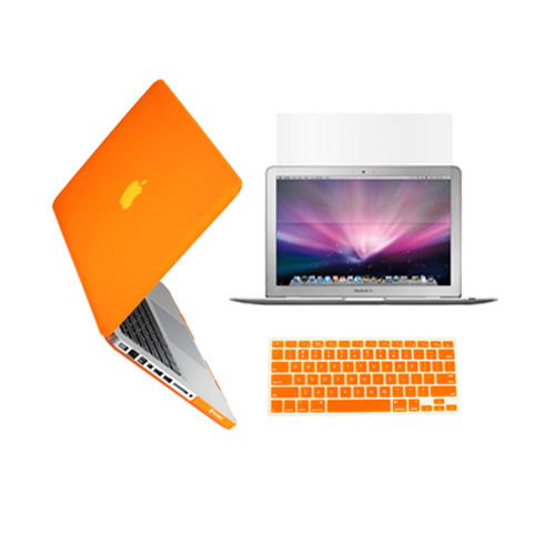 LCD 3in1 ORANGE Rubberized Case for Macbook Pro 13/" A1425 Retina display Key