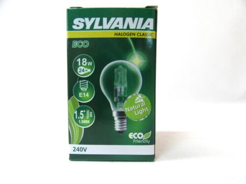 2x Sylvania Halogen 18W E14 Glühlampe Lampe Glühbirne Birne 18 Watt 0023490