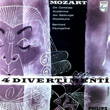 Mozart, Camerata Academica des Salzburger Mozarteums - 4 Divertimenti LP .