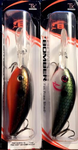 Choice of Color /& Size One Lure Bomber Fat Free Shad Fishing Lure