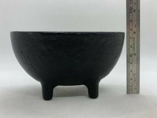 Large Oval Cast Iron Cauldron 5.25" Long 