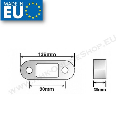 Distanzplatte Kugelkopfverlängerung 38mm Ford Ranger III 2012-2019 EXTRA LANG