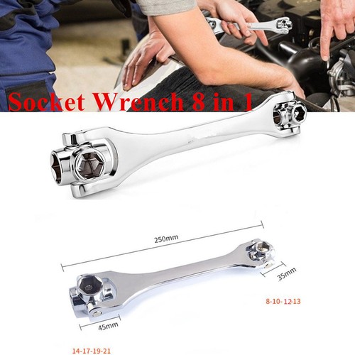 8 in 1 Spanner Socket 8 10 12 13 14 17 19 21mm Wrench Hand Tool Universal