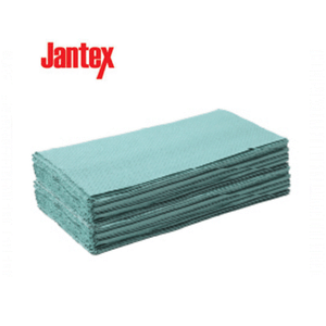 15 Pack Jantex Z Fold Green Hand Towels 1Ply Approx 200 Sheets Per Pack