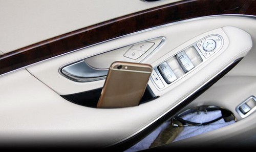 Inner Front Door Storage Box Organizer Holder 2pcs For Benz S-Class W222 14-16