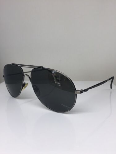 Vintage Hugo Boss Aviator Sunglasses 5198 C 20 58-15mm Gunmetal Made In Italy 