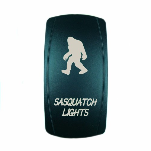 Laser SASQUATCH Rocker Switch ON-OFF led Light 20A 12V 5pin GREEN