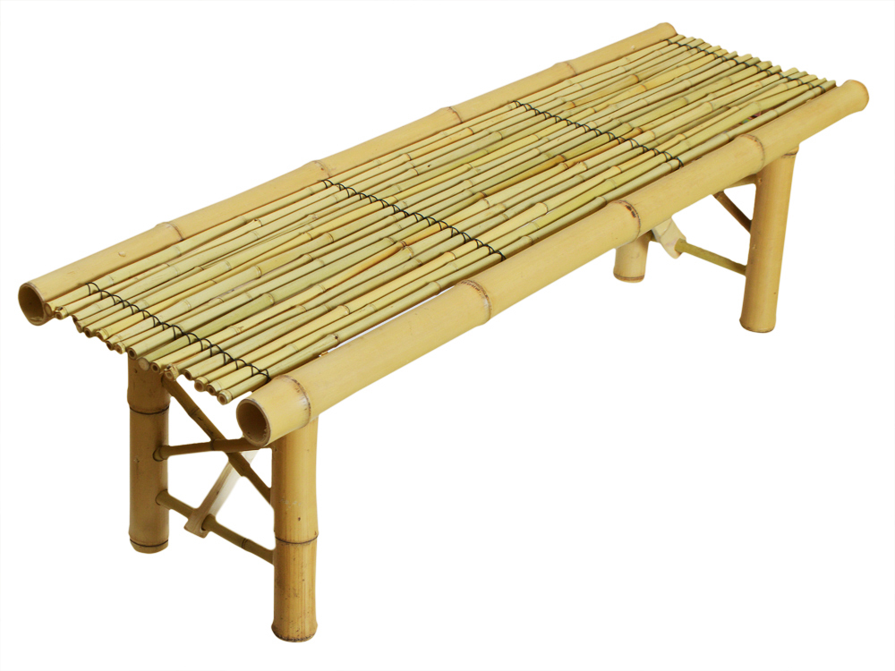 bamboo bench folding tropical coffee table seat home room