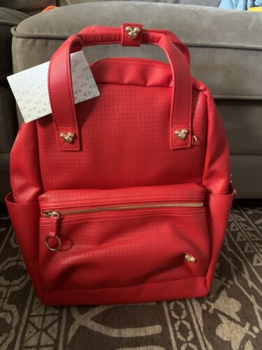 Disney Red Pin Collector Backpack New With Tags 