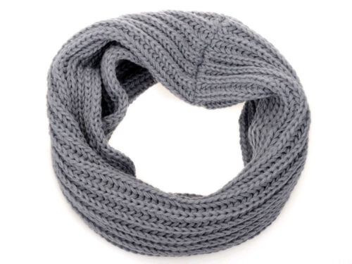 Men Women Wool Knit Winter Warm Cowl Neck Infinity Circle Scarf Shawl Xmas Gift