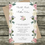 10 x Personalised wedding//evening invitations /& envelopes Country Tea Party
