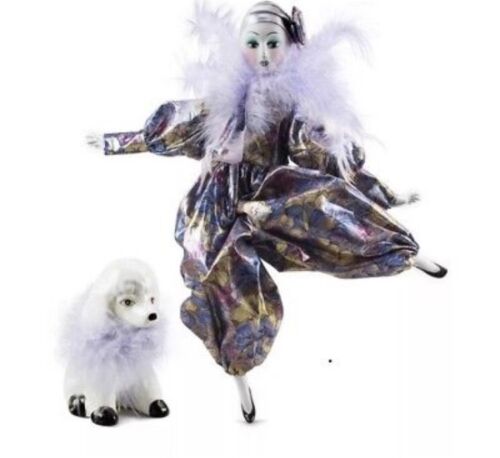 NEW The Kimberly Collection Porcelain Parisian Doll with Poodle NIB