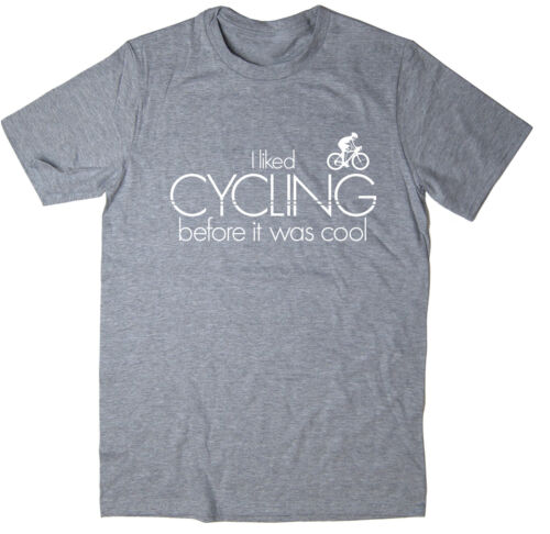 6 colours Funny Bicycle Tee I Liked Cycling Before It Was Cool T-shirt